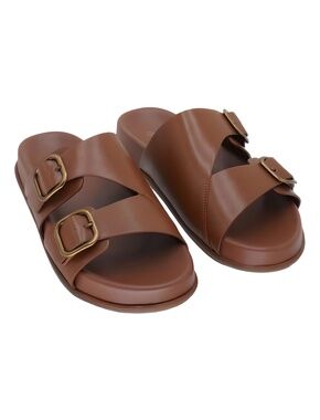Giani Bernini Zariah Flat Slide Sandals Burnt Copper Size 11M